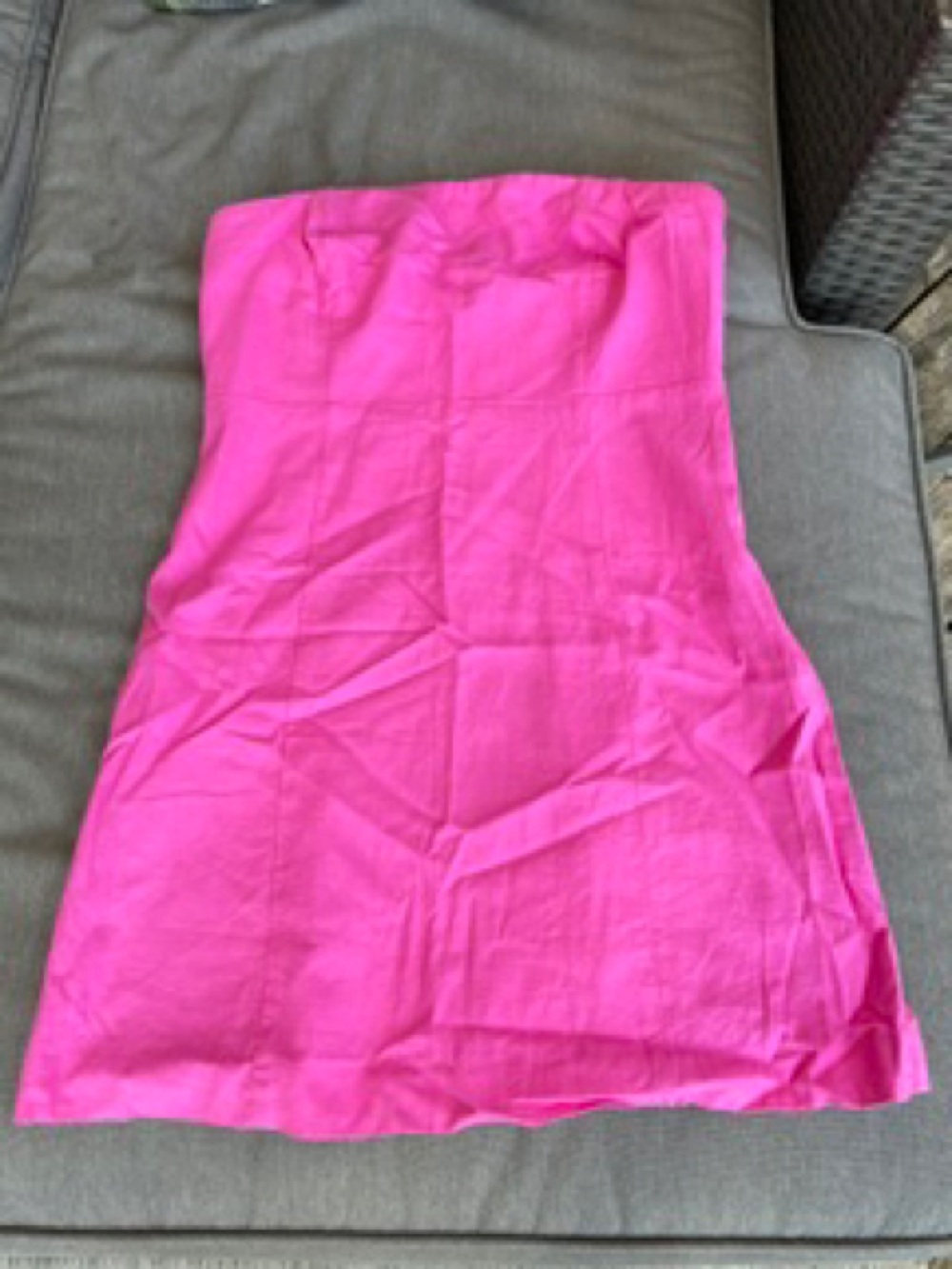 GAP Bright Pink Strapless A-Line Dress